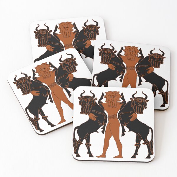 Item preview, Gilgamesh Subduing Two Bulls designed and sold by ScienceSource.