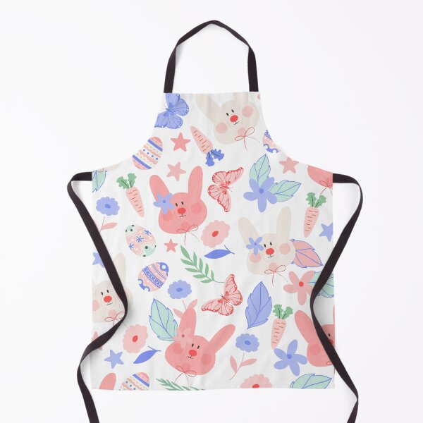 Item preview, Easter Bunnies with Eggs, Butterflies and Flowers (red-blue) designed and sold by Dorina Larsdotter.