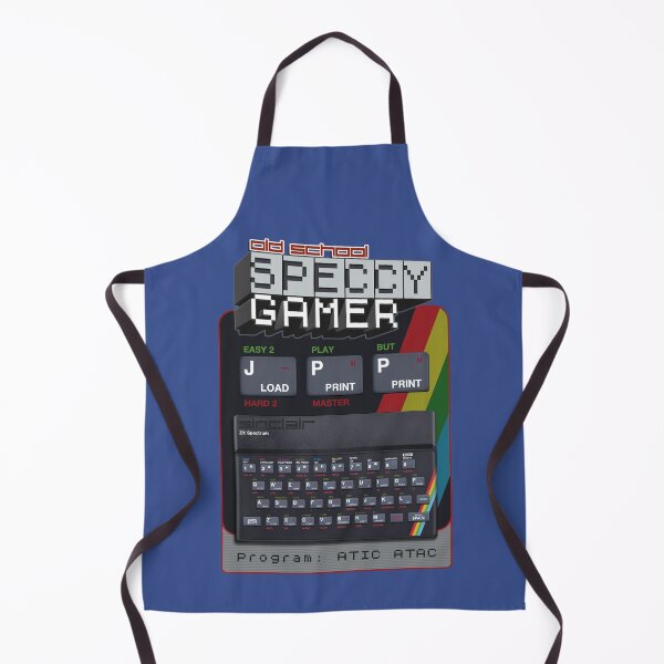 Item preview, Old School Speccy Gamer - Program: Atic Atac | Sinclair ZX Spectrum Personal Computer - 80s Retro Game - Rubber Keyboard designed and sold by RetroTeeStudio.