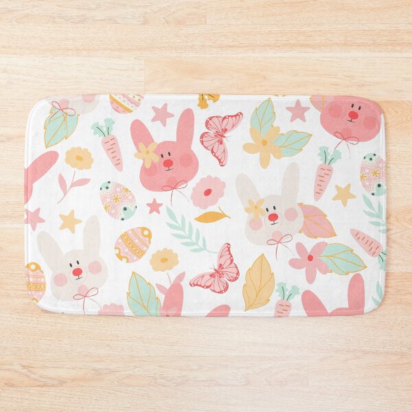Item preview, Easter Bunnies with Eggs, Butterflies and Flowers (orange) designed and sold by Dorina Larsdotter.