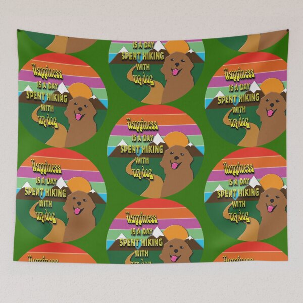 Item preview, Happiness is a Day Spent Hiking with My Dog designed and sold by Wayne Pyle.