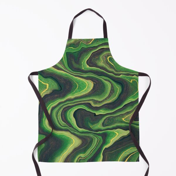 Item preview, Vivid green Waves abstract designed and sold by Quoppidou.