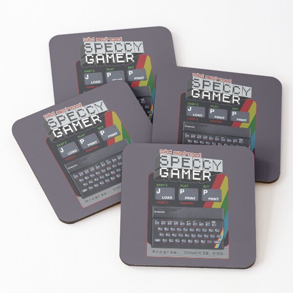 Item preview, Old School Speccy Gamer -  Program: Chuckie Egg |  Sinclair ZX Spectrum Personal Computer - 80s Retro Game - Rubber Keyboard designed and sold by RetroTeeStudio.