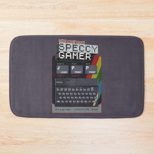 Item preview, Old School Speccy Gamer -  Program: Chuckie Egg |  Sinclair ZX Spectrum Personal Computer - 80s Retro Game - Rubber Keyboard designed and sold by RetroTeeStudio.