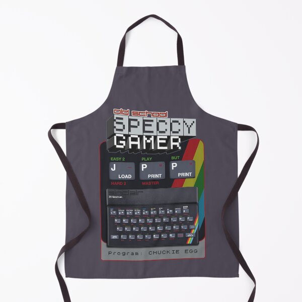 Item preview, Old School Speccy Gamer - Program: Chuckie Egg | Sinclair ZX Spectrum Personal Computer - 80s Retro Game - Rubber Keyboard designed and sold by RetroTeeStudio.