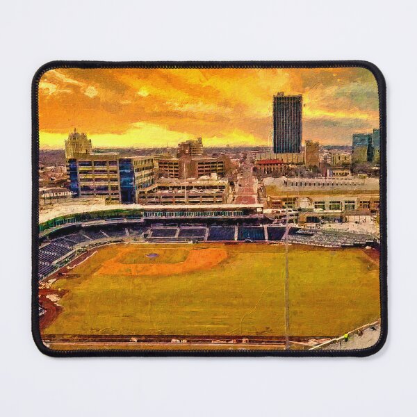 Item preview, Potter County Memorial Stadium, Amarillo, at sunset designed and sold by NickoPrints.