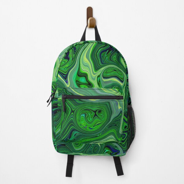 Item preview, Green Malachite Abstract Psychedelic Swirl Liquid Pattern designed and sold by IraNiva.