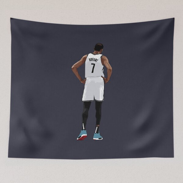 Item preview, Kevin Durant Vector Back White Qiangy designed and sold by qiangdade.