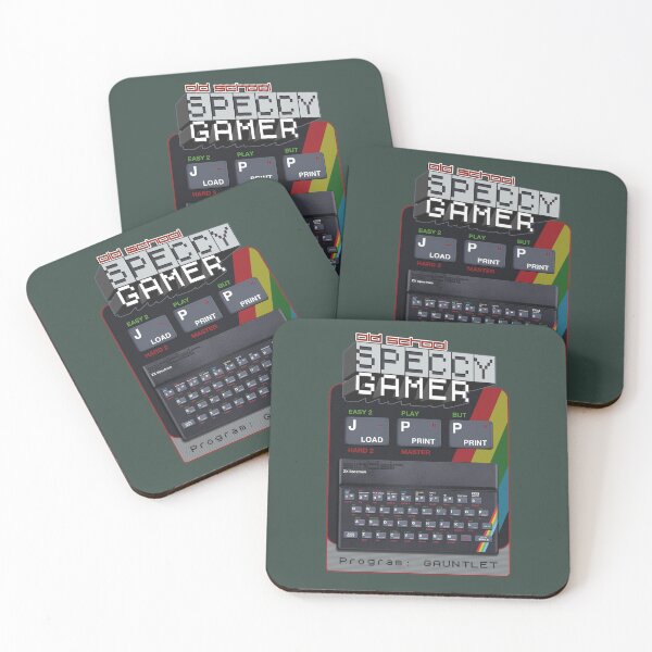 Item preview, Old School Speccy Gamer -  Program: Gauntlet  |  Sinclair ZX Spectrum Personal Computer - 80s Retro Game - Rubber Keyboard designed and sold by RetroTeeStudio.