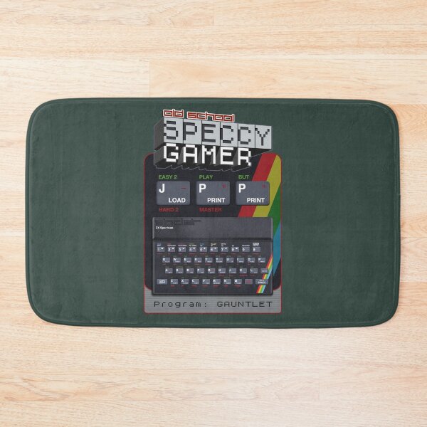 Item preview, Old School Speccy Gamer -  Program: Gauntlet  |  Sinclair ZX Spectrum Personal Computer - 80s Retro Game - Rubber Keyboard designed and sold by RetroTeeStudio.