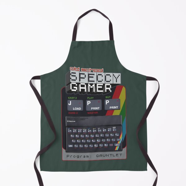 Item preview, Old School Speccy Gamer - Program: Gauntlet | Sinclair ZX Spectrum Personal Computer - 80s Retro Game - Rubber Keyboard designed and sold by RetroTeeStudio.