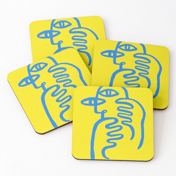 Item preview, Support Ukraine Think Blue in Yellow designed and sold by ceciliawaxberg.