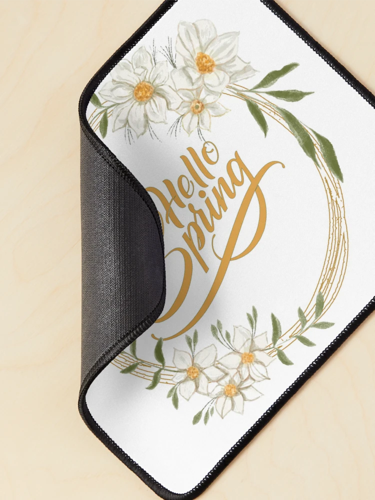 Thumbnail 2 of 5, Mouse Pad, Hello Spring designed and sold by NotUrAverageART.
