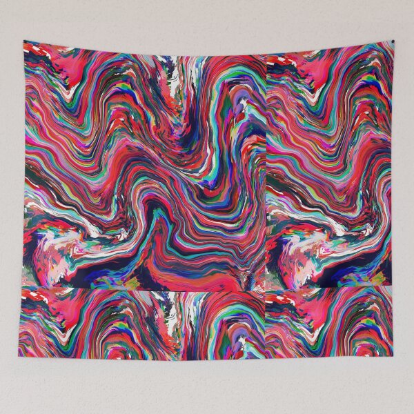 Item preview, Colourful red tribal swirl designed and sold by Quoppidou.