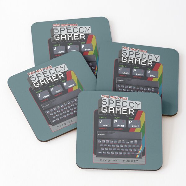 Item preview, Old School Speccy Gamer -  Program: Hobbitt  |  Sinclair ZX Spectrum Personal Computer - 80s Retro Game - Rubber Keyboard designed and sold by RetroTeeStudio.