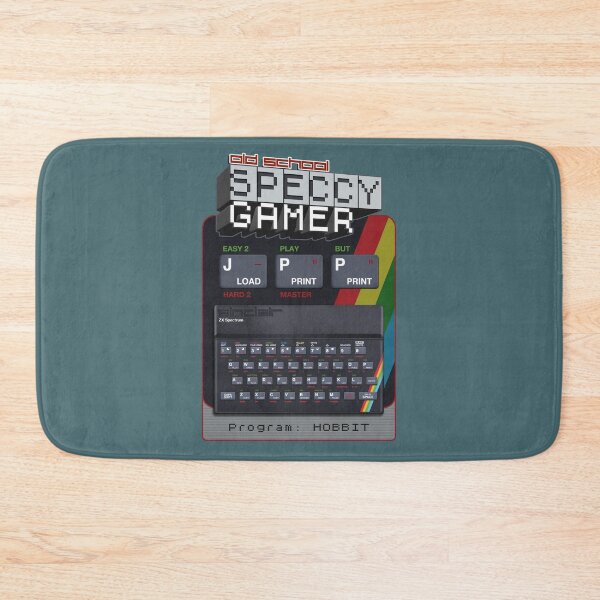 Item preview, Old School Speccy Gamer -  Program: Hobbitt  |  Sinclair ZX Spectrum Personal Computer - 80s Retro Game - Rubber Keyboard designed and sold by RetroTeeStudio.
