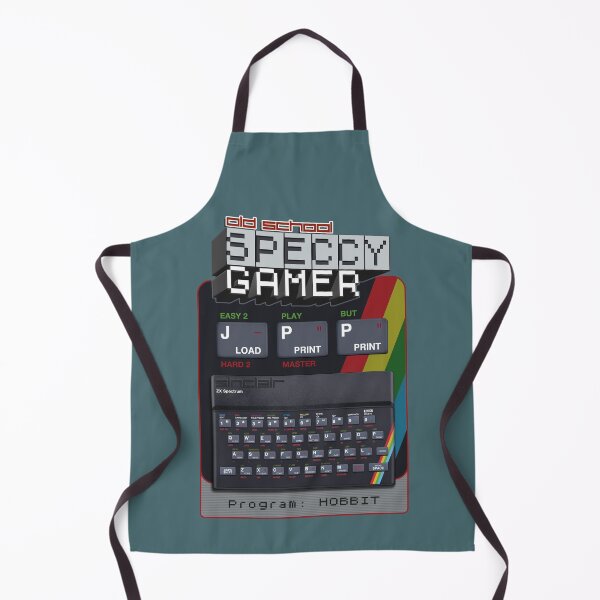 Item preview, Old School Speccy Gamer - Program: Hobbitt | Sinclair ZX Spectrum Personal Computer - 80s Retro Game - Rubber Keyboard designed and sold by RetroTeeStudio.