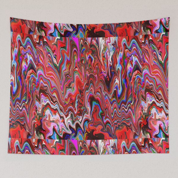 Item preview, Melting Colourful red tribal swirl designed and sold by Quoppidou.