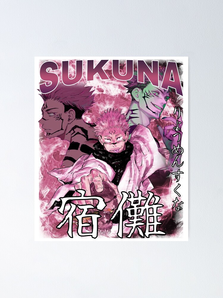 Poster Sukuna Jujutsu Kaisen Anime Ryomen Sukuna Jjk Manga Par Animeweebshirt Redbubble