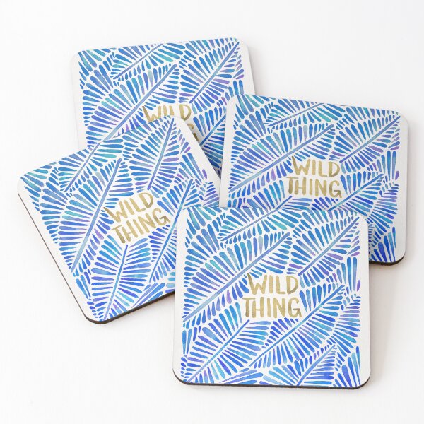 Item preview, Wild Thing – Blue & Gold designed and sold by Cat Coquillette.