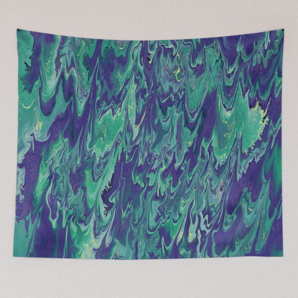Item preview, Marine blue Teal Waves designed and sold by Quoppidou.
