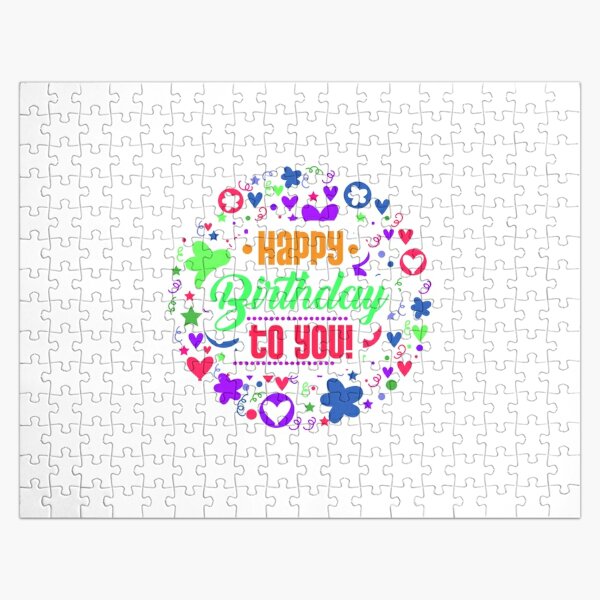 Happy Birthday Gif Jigsaw Puzzles for Sale