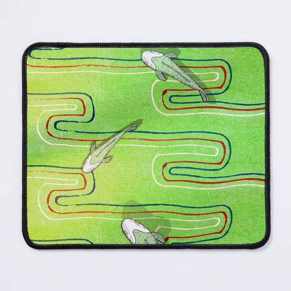 Item preview, Red and Blue Pinstripe and Carp Japanese Textile designed and sold by RyanCaudell.
