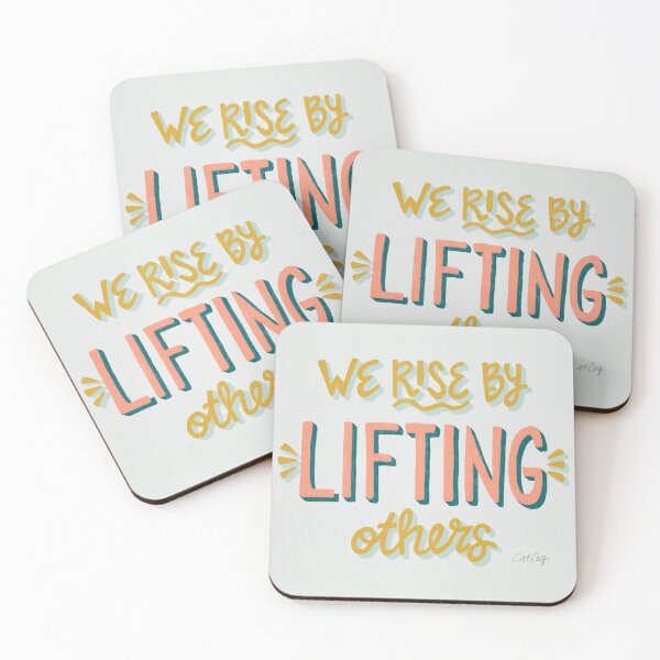 Item preview, We Rise By Lifting Others – Marigold & Blush designed and sold by Cat Coquillette.