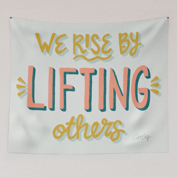 Item preview, We Rise By Lifting Others – Marigold & Blush designed and sold by Cat Coquillette.