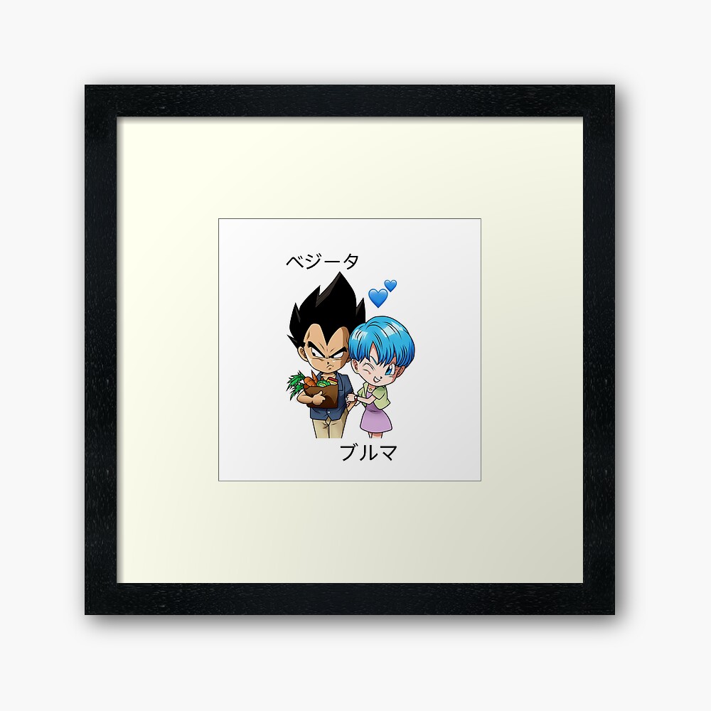 Vegeta and Bulma Couple Design Dragon Ball