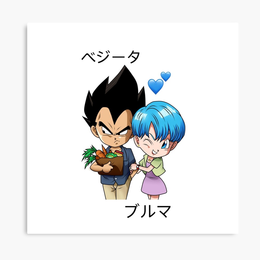 Vegeta and Bulma Couple Design Dragon Ball