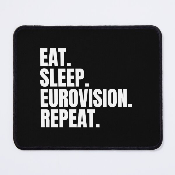 Item preview, Eat Sleep Eurovision Repeat - Eurovision Pride designed and sold by N44Prints.