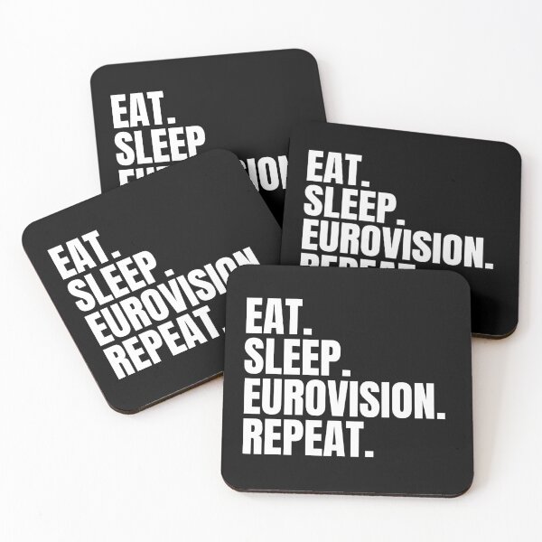 Item preview, Eat Sleep Eurovision Repeat - Eurovision Pride designed and sold by N44Prints.