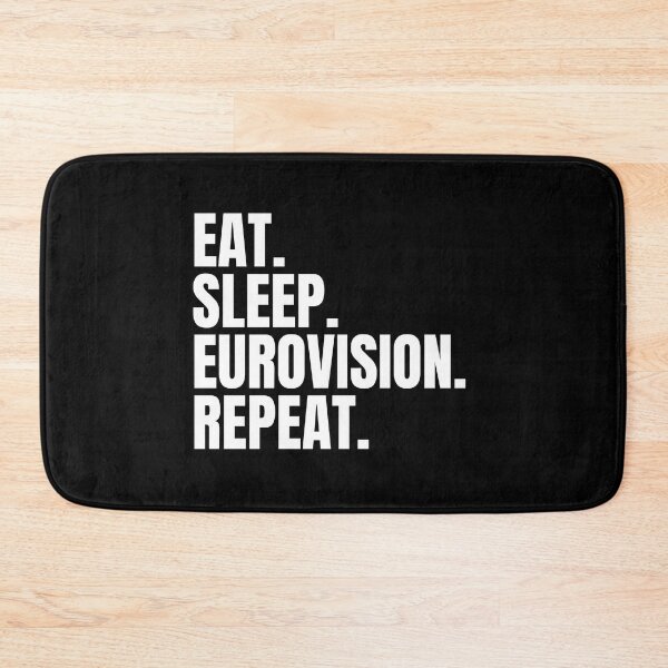 Item preview, Eat Sleep Eurovision Repeat - Eurovision Pride designed and sold by N44Prints.