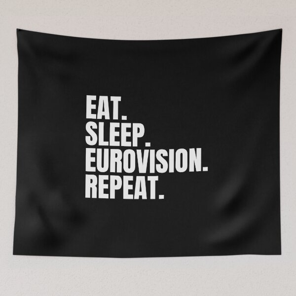 Item preview, Eat Sleep Eurovision Repeat - Orgullo de Eurovisión designed and sold by N44Prints.