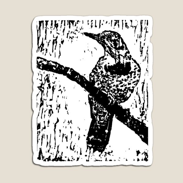 Item preview, Northern Flicker block print designed and sold by JenJoiner.