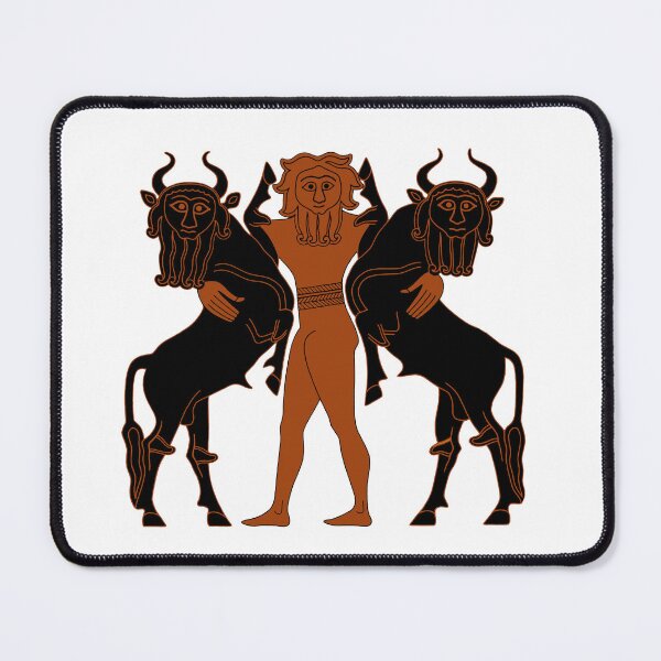 Item preview, Gilgamesh Subduing Two Bulls designed and sold by ScienceSource.