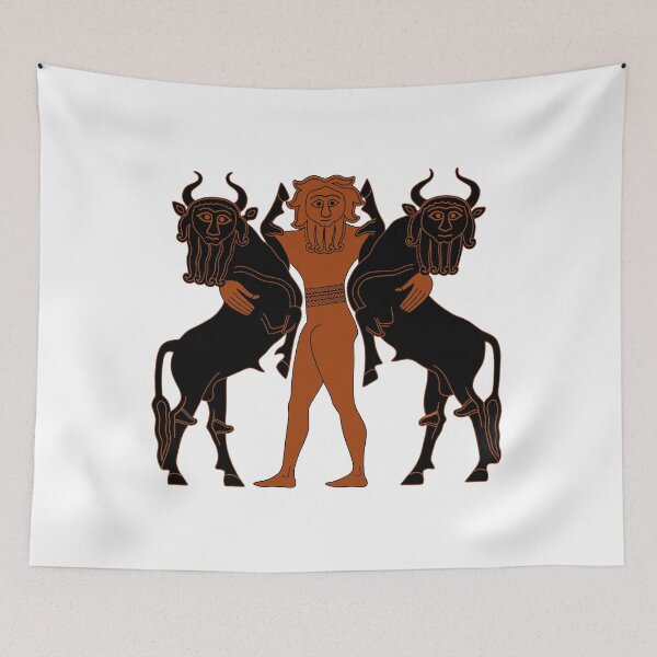 Item preview, Gilgamesh Subduing Two Bulls designed and sold by ScienceSource.
