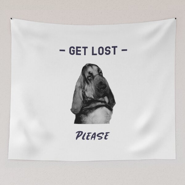 Item preview, A funny bloodhound dog mantrailing T-shirt designed and sold by MayaAndNora.