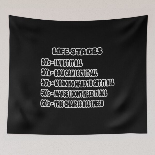 Item preview, The stages of life funny design designed and sold by Ideallity.