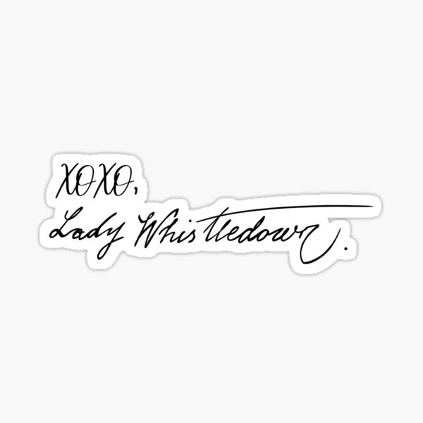Aperçu de l'œuvre XOXO, Lady Whistledown créée et vendue par FolienDesigns.
