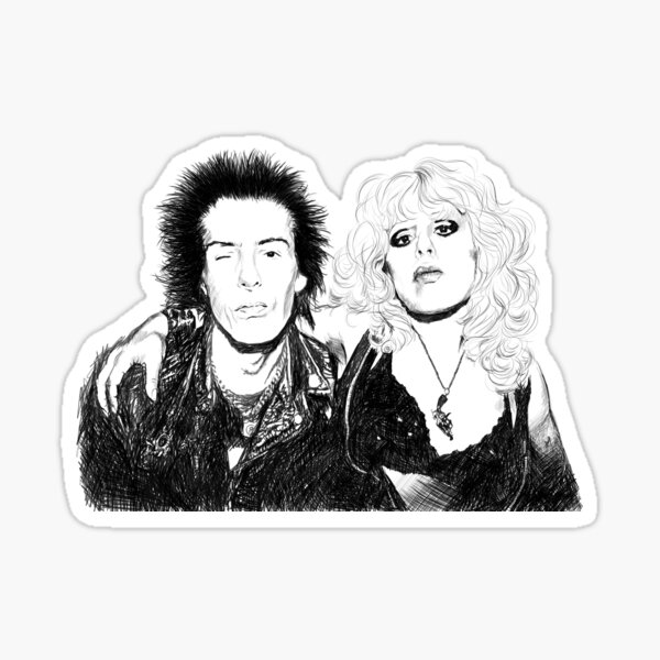 sid-and-nancy-sticker-by-valeaielelor-redbubble