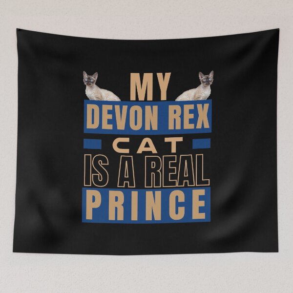 Item preview, MY DEVON REX CAT IS A REAL PRINCE designed and sold by FunnyCatsFam.