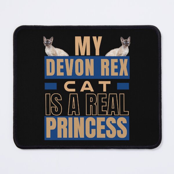 Item preview, MY DEVON REX CAT IS A REAL PRINCESS designed and sold by FunnyCatsFam.