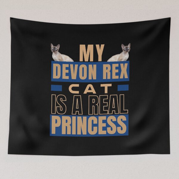 Item preview, MY DEVON REX CAT IS A REAL PRINCESS designed and sold by FunnyCatsFam.