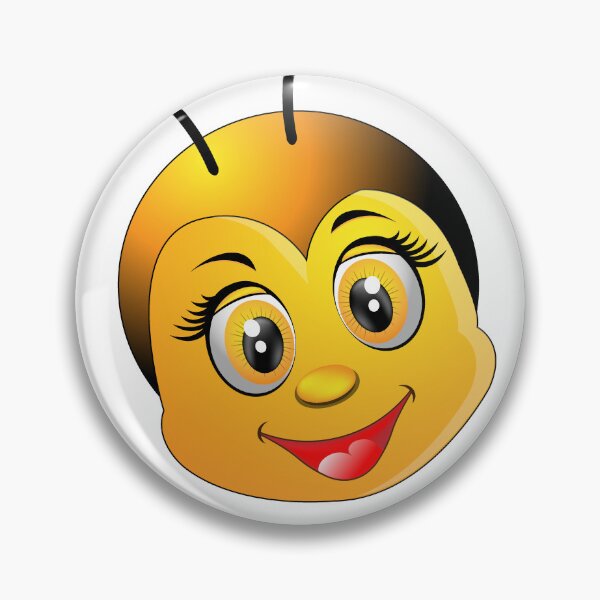 Item preview, honey bee cartoon head illustration designed and sold by ZieProject.