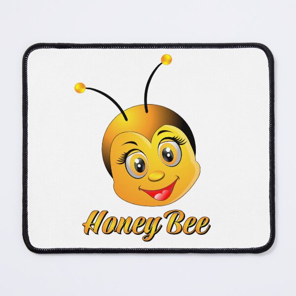 Item preview, honey bee cartoon head illustration designed and sold by ZieProject.