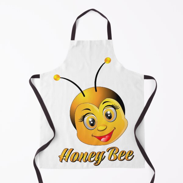 Item preview, honey bee cartoon head illustration designed and sold by ZieProject.