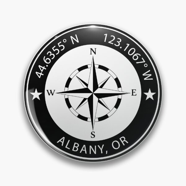 Item preview, Albany, Oregon Geographical Coordinates designed and sold by TeeOhGraphics.