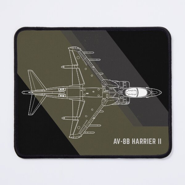 Item preview, AV-8B Harrier II minimalistic wireframe designed and sold by Aniama.